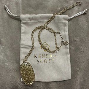 EUC KENDRA SCOTT RAE NECKLACE GOLD FILIGREE